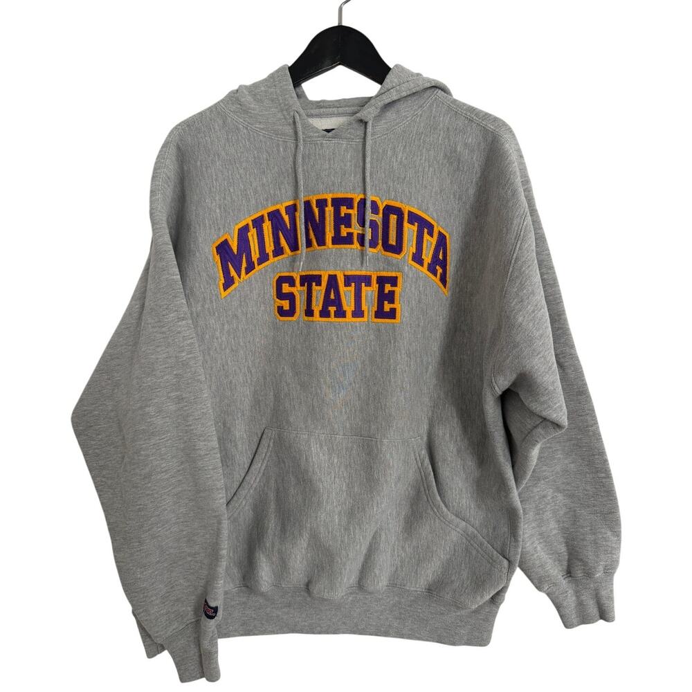 Minnesota State University Mankato Stitched Hoodie Size Large